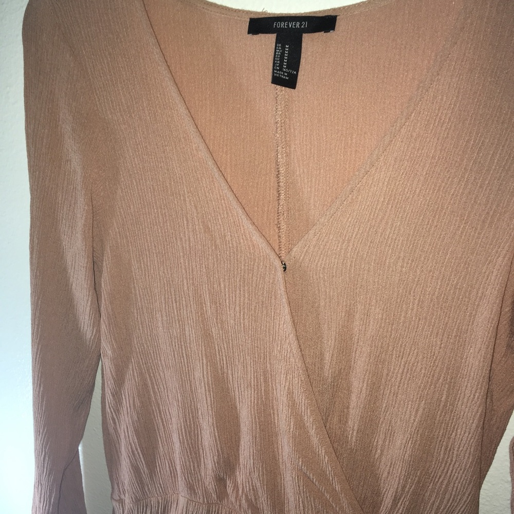 F21 Nude Pink Romper - Picture 3 of 5